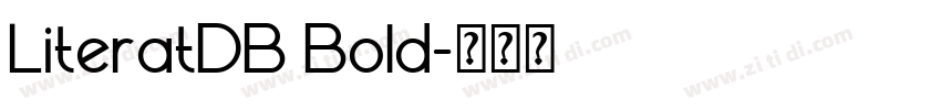 LiteratDB Bold字体转换